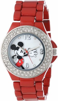 Disney Women's Mickey Mouse Dial Enamel Bracelet Watch Mother-Of-Pearl MK2071
