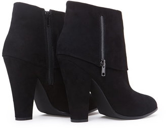 Forever 21 Zippered Foldover Booties
