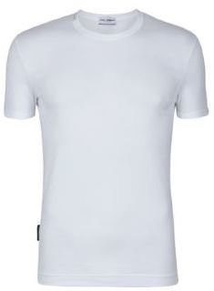 Dolce & Gabbana Logo Shoulder Crew Neck T Shirt