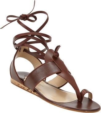 Paul Andrew Persica T-strap Ankle-Wrap Sandals