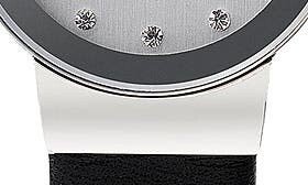 Skagen 'Freja' Leather Strap Watch, 22mm