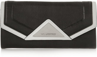 Karl Lagerfeld Paris K/Klue two-tone faux leather wallet