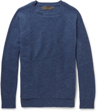 The Elder Statesman Textured-Knit Cashmere Sweater