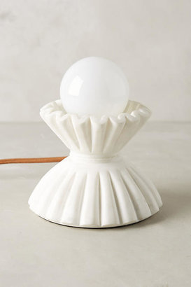 Anthropologie Scalloped Marble Lamp Base