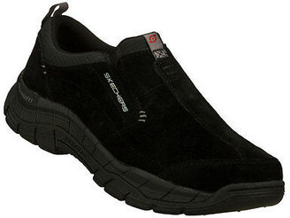 Skechers NEW Men Sneakers Comfort Slip-On Shoe RIG- MOUNTAIN TOP Black