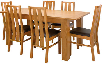 Oakleigh Dining Table with 6 Chairs - Oak