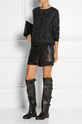 Tibi Gia leather over-the-knee boots