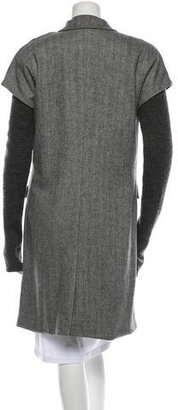 Elizabeth and James Herringbone Wool Coat