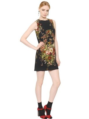 Dolce & Gabbana Floral Sleeveless Viscose Cady Dress