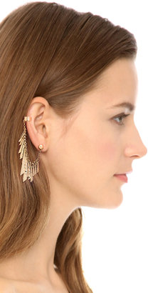 Jules Smith Designs Hammered Petal Cuff Earring