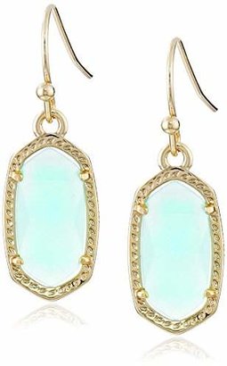 Kendra Scott Kendra Scott Signature Lee Earrings in Gold Plated and Chalcedony Glass