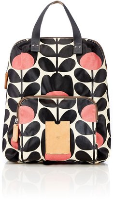 Orla Kiely Multi-coloured stem print backpack tote bag