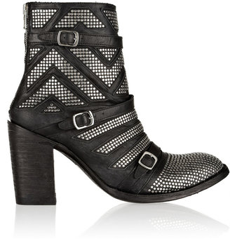 Celine Mexicana studded leather ankle boots