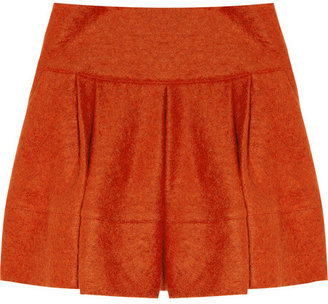 Markus Lupfer Pleated knitted mini skirt