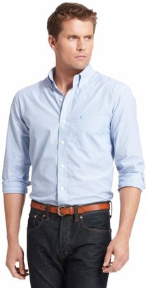 Izod Men's Striped Casual Button-Down Shirt