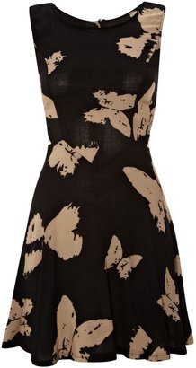 AX Paris Side cut out butterfly print dress