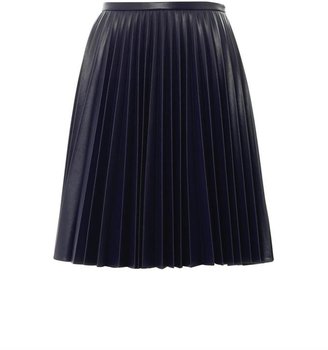 J.W.Anderson Fully pleated faux-leather skirt