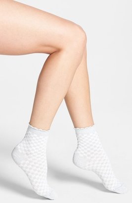 Kate Spade 'checkerboard' Ankle Socks