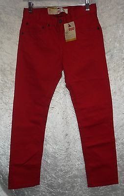 Levi's 511 slim fit slightly tapered leg  jeans boys youth sizes 12 14 16 18 NEW