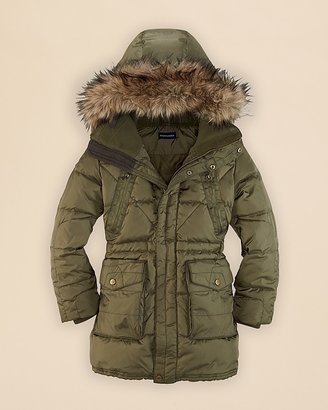 Ralph Lauren Childrenswear Girls' Faux Fur Trimmed Jacket - Sizes S-XL