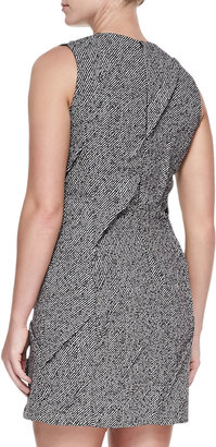 Michael Kors Tweed Jacquard Origami Sheath Dress, Women's