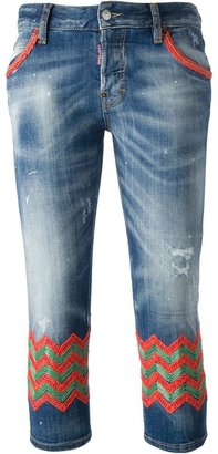 DSQUARED2 'Skinny Glam' cropped jeans
