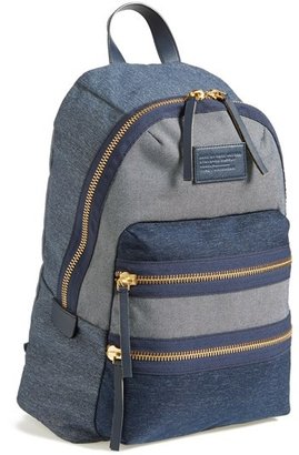 Marc by Marc Jacobs 'Domo Arigato' Chambray Backpack