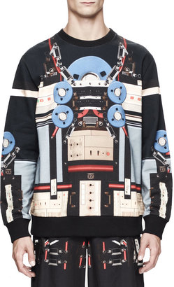 Givenchy Robot-Print Crewneck Sweatshirt