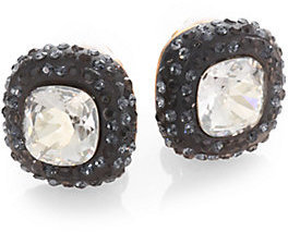 Oscar de la Renta Swarovski Crystal Stud Earrings
