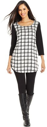 Style&Co. Printed Scoop-Neck Tunic