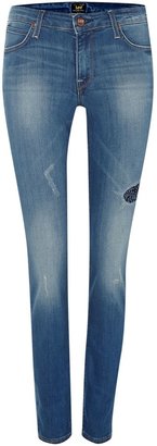 Lee Scarlett skinny jeans in patched bandana