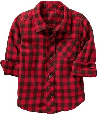 Old Navy Buffalo-Plaid Button-Front Shirts for Baby