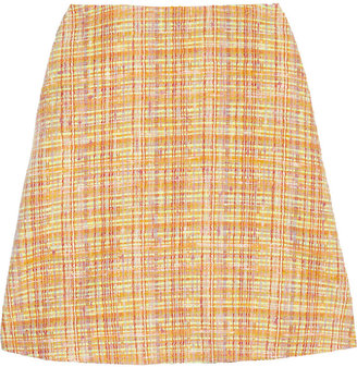Carven Bouclé-tweed mini skirt