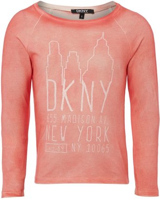 DKNY Girls jersey long sleeve t-shirt