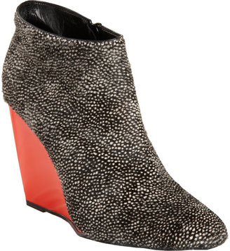 Pierre Hardy Ponyhair Wedge Ankle Boot