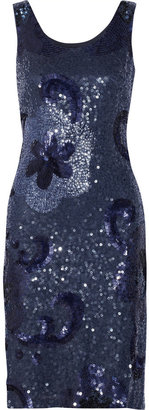 Mikael Aghal Sequined woven dress