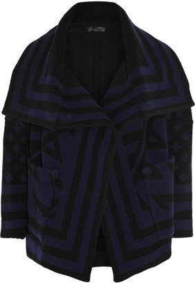 Burberry Striped wool-blend jacket