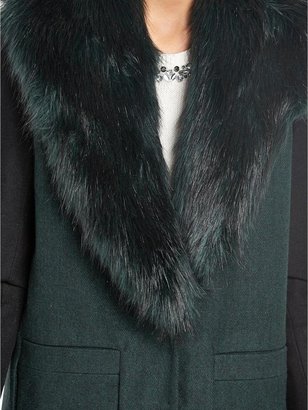 South Faux Fur Collar Coat