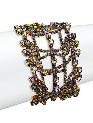 Erickson Beamon Bette Crystal Layered Multi-Row Bracelet