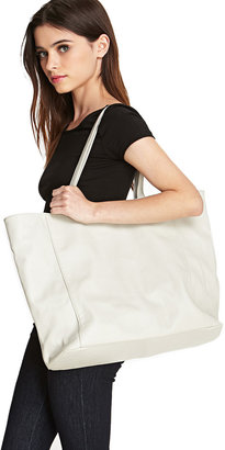 Forever 21 Slouchy Faux Leather Shopper
