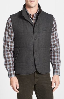 Brooks Brothers Regular Fit Herringbone Wool Vest