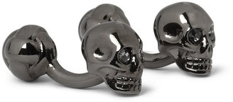 Alexander McQueen Metal Skull Cufflinks