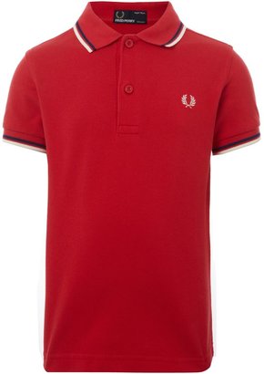Fred Perry Boys Twin Tipped Classic Polo Shirt
