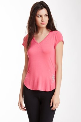 Betsey Johnson Partially Embellished T-Shirt