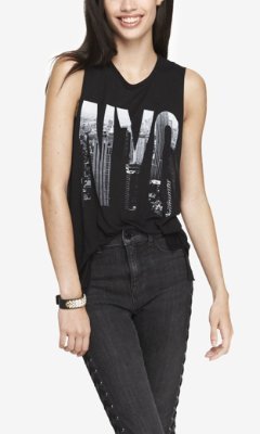 Express Graphic Muscle Tank - Nyc