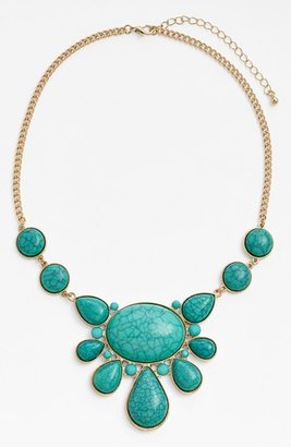 Stephan & Co Teardrop Stone Necklace (Juniors) (Online Only)
