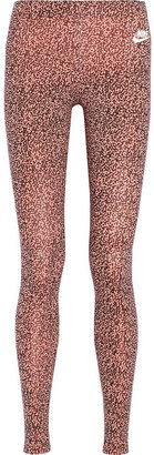 Nike Leg-A-See leopard-print stretch-jersey leggings