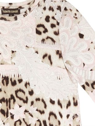 Roberto Cavalli Leopard Printed Viscose Jersey Dress