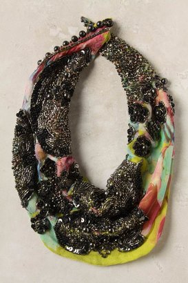 Anthropologie Cold Wave Scarf Necklace