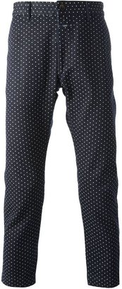 Closed printed chino trousers